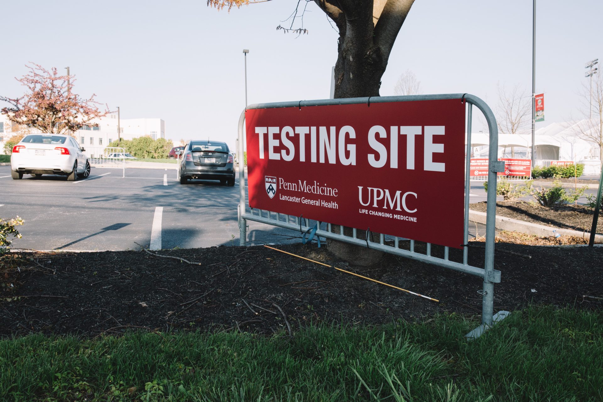 The coronavirus testing site at Lancaster General Health in Lancaster on April 19, 2020.