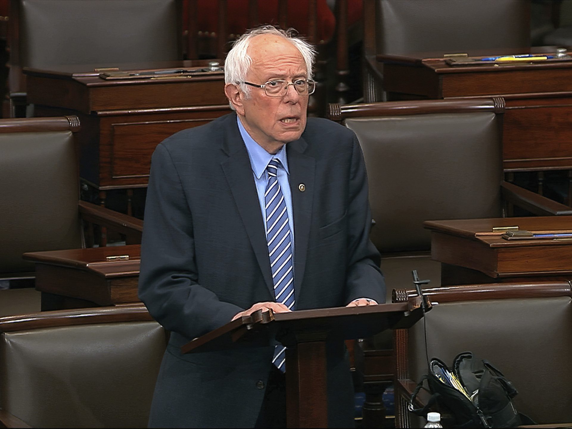 Sen. Bernie Sanders was pushing for a commitment to vote to include another round of stimulus checks in a coronavirus relief package before agreeing to move ahead on a one-week funding bill. He relented on those plans.