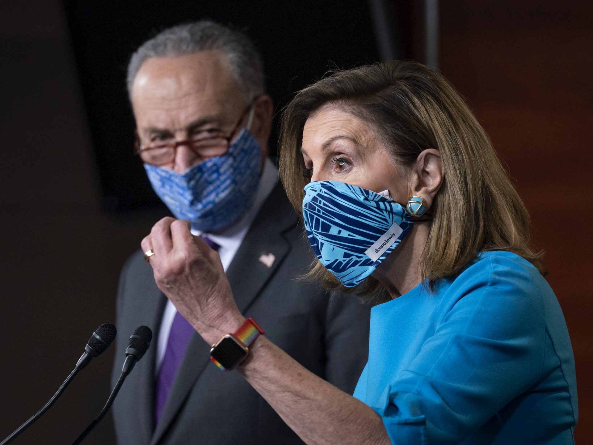 House Speaker Nancy Pelosi, D-Calif., and Senate Minority Leader Chuck Schumer, D-N.Y., are breaking from their demand for more than $2 trillion in coronavirus relief spending to move toward a compromise.