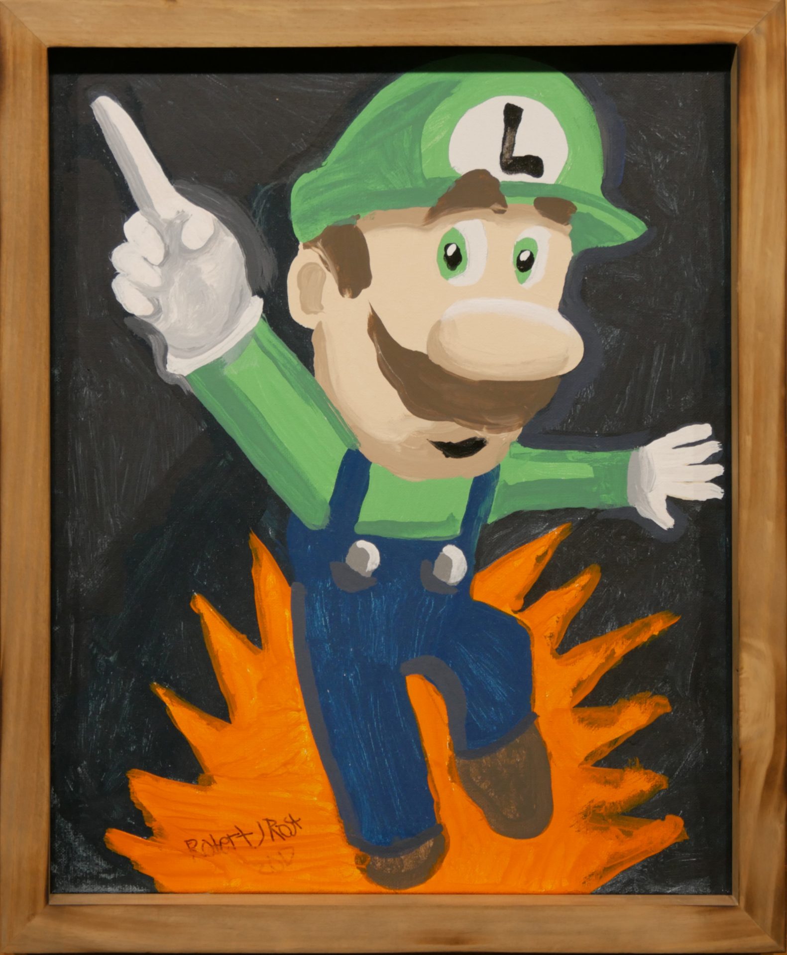 'And Luigi' by Robby Rost (acrylic on canvas)