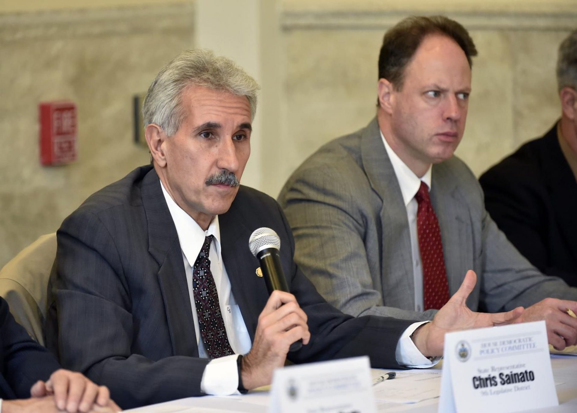 Democratic Reps. Chris Sainato (left) and Mark Longietti were the only two lawmakers to take in more than $200,000 each in per diems from 2017 to 2020.