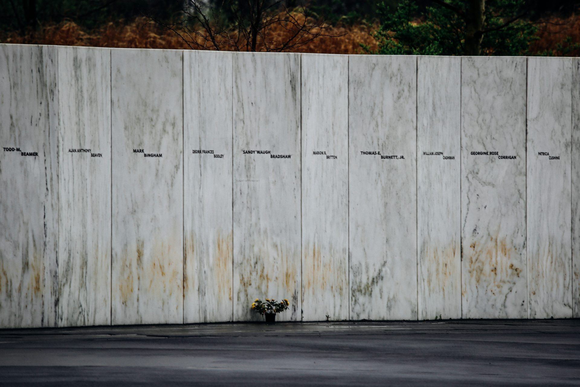 The Wall of Names at the Flight 93 National Memorial