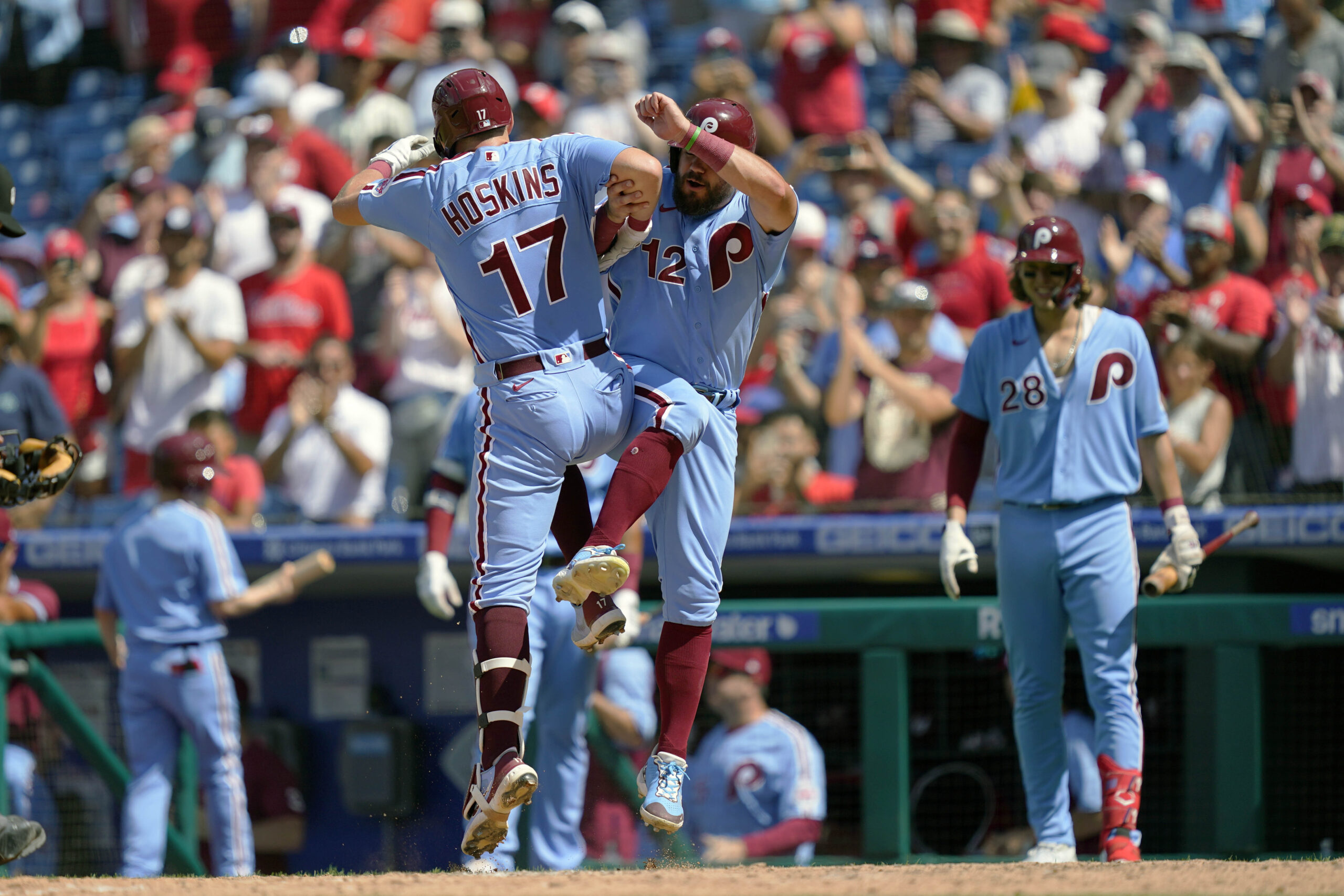 Phillies: With doubles, home runs and walks, Rhys Hoskins off to