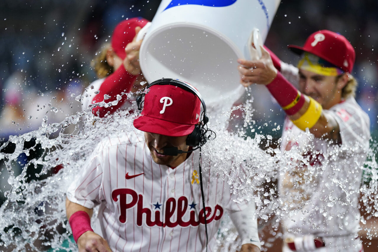 Philadelphia Phillies on X: What a win, fellas Which photo from tonight is  your fave choice for @Toyota Photos of the Game? (vote in the poll below  please and thank you)  /