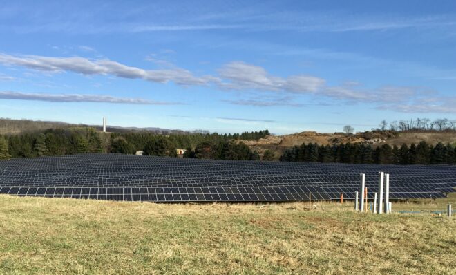 The University Area Joint Authority in Centre County had a solar array installed on its property, in large part to save money.
