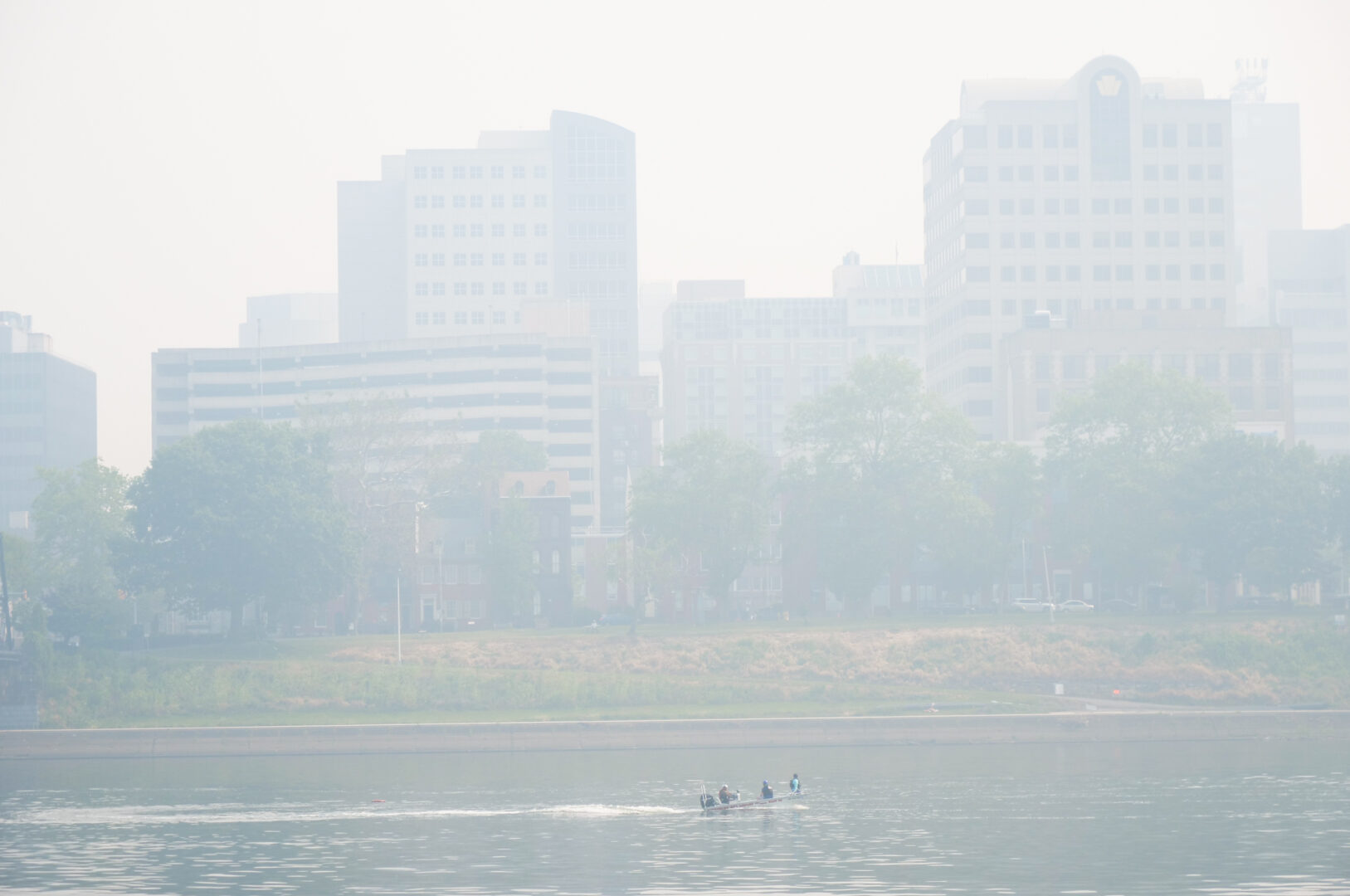 Inhaling smoke from wildfires in Canada was on the level of indoor