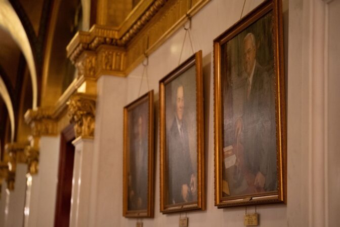 A total of 24 oil paintings depicting former House Speakers hang on the first floor of Pennsylvania’s Capitol building. Receipts obtained through a public records request show the total tab for 13 of the portraits was at least $222,000 after the prices of each portrait were adjusted for inflation.