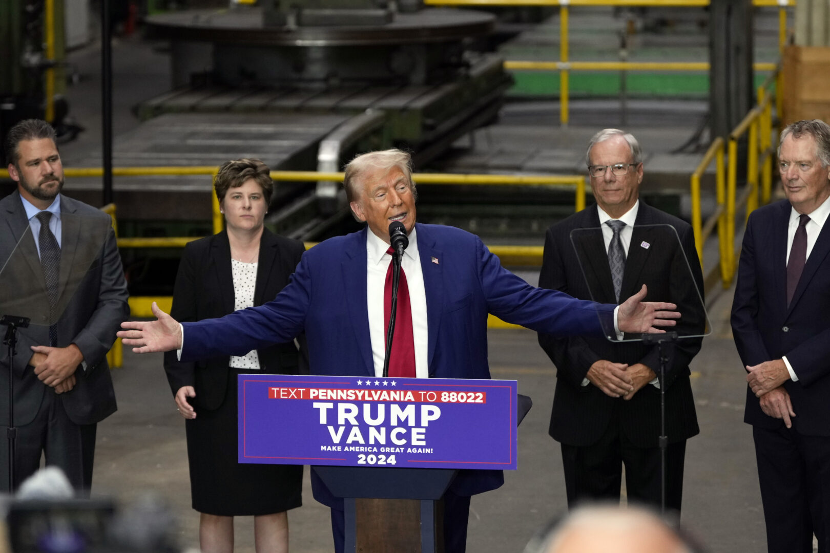 Donald Trump visits manufacturing plant in York WITF