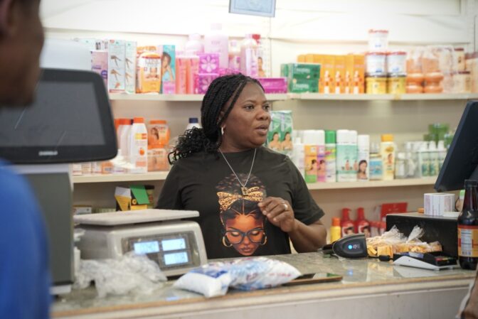 Marie Guerdy used to be a kindergarten teacher in Haiti but now works in a grocery store in Charleroi.